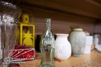Antique Coke bottle for sale at SVDP Ozaukee County in Port Washington, WI.
