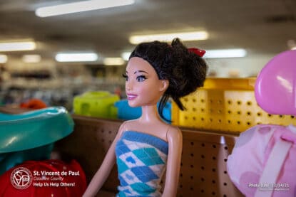 Used Barbie doll at SVDP Ozaukee County in Port Washington, WI.