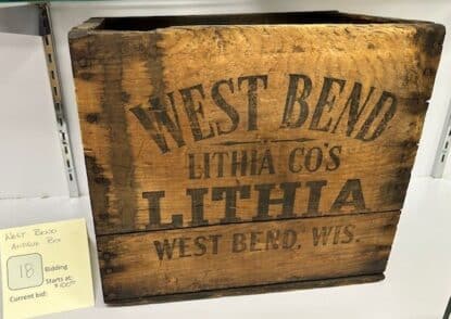 Item #18: West Bend Antique Box