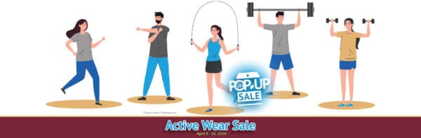 April 2024 Active wear sale.