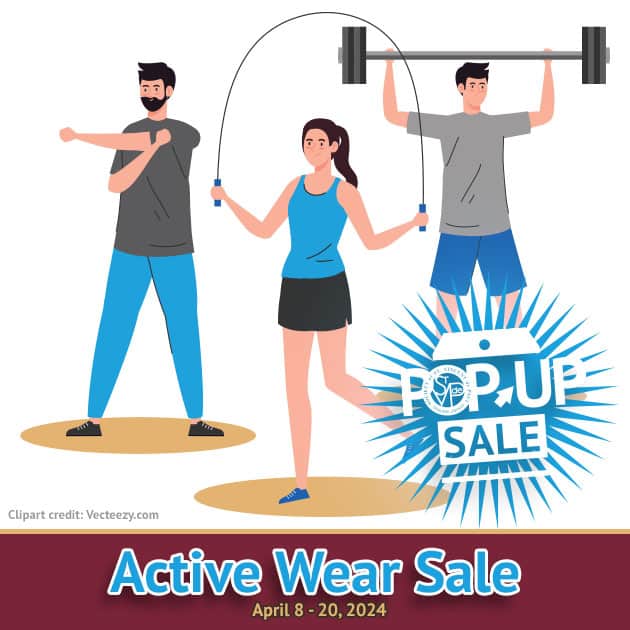 April 2024 Active wear sale.