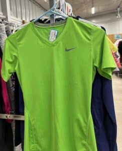 Active wear women's top (lime green).