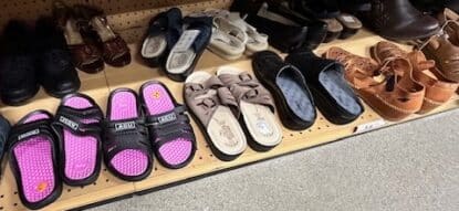 Women's sandals and slippers for sale.