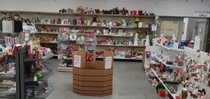 SVDP Christmas Shoppe room 1 display.
