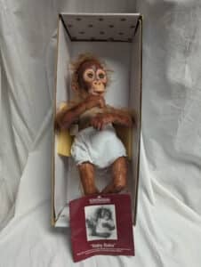 Ashton Drake Monkey Orangutan By Simon Laurens BABY BABU 16” With Box.
