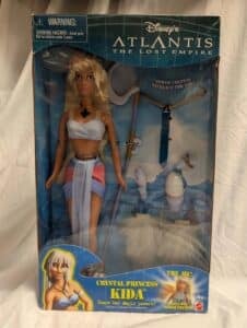 Disney’s Atlantis The Lost Empire Kida and Milo Thatch Barbie Dolls.