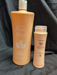 Jafra Rich Royal Almond BODY OIL 8.4 oz and 33.8 oz two bottles- new.