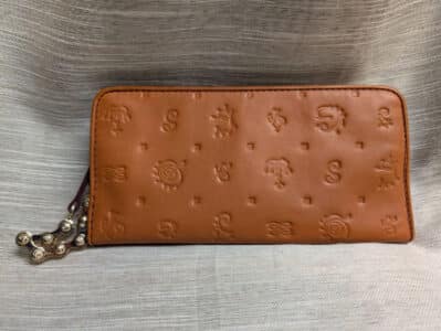 LANCEL Dali Daligramme Embossed Leather wallet