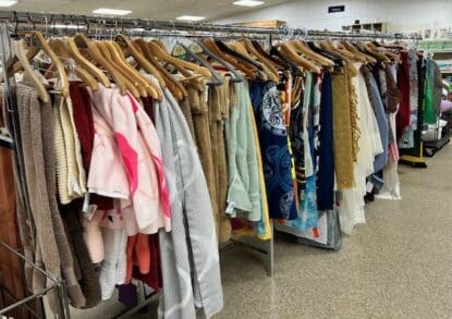 Linens sale display