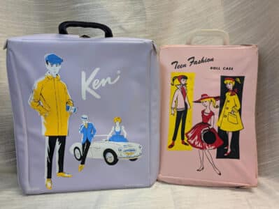 Teen Fashion and ken Mattel doll cases 1960s