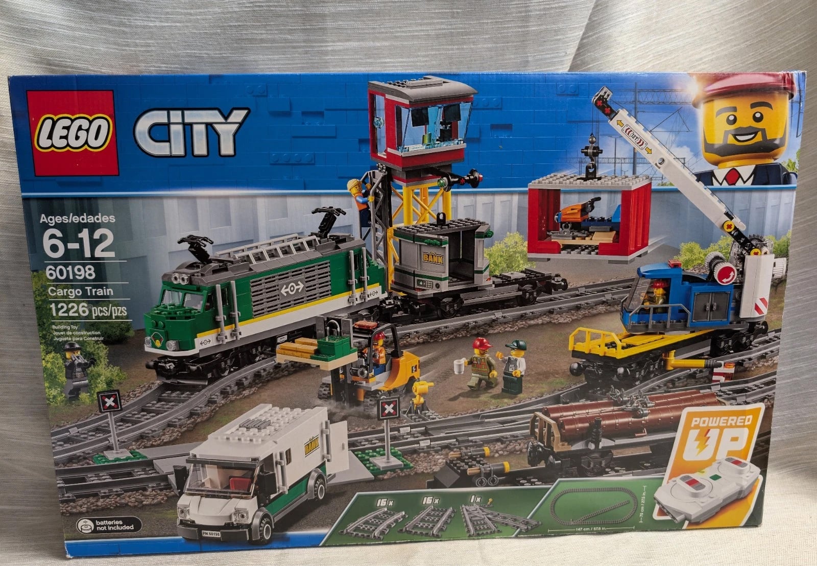 Lego City Cargo Train (60198) Remote Control Train Building Kit Retired