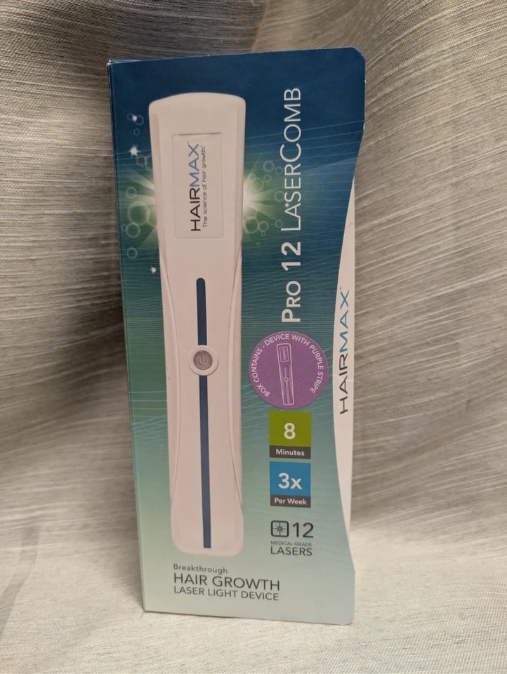 Hairmax Pro 12 LaserComb Hair Growth Laser Light Device Open Box New