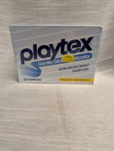 Vintage Playtex Non Deodorant Tampons 22 Regular Gentle Glide Applicator prop